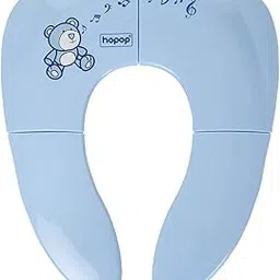 Hopop Foldable & Portable Toilet Seat for Kids | Travel Friendly Potty Training Seat | Anti Slip Pad Baby Toilet Seat | Lightweight & Easy to Clean Potty seat | Suitable from 6 Months to 4 Years | Blue-picture-27