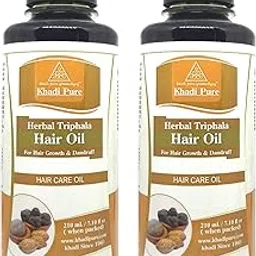 Khadi Pure Herbal Triphala Hair Oil, 210 ml (Pack of 2)-image-30