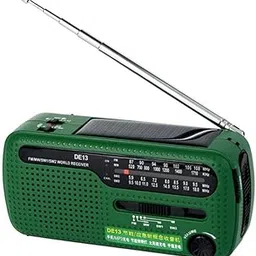 Portable Multi- Functional Solar Hand Crank Dynamo AM/Radio (Green) Accessory-image-80