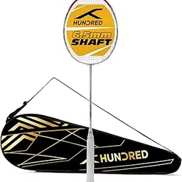 HUNDRED Flutter 7 ATTK Carbon Fibre Unstrung Badminton Racket with Full Racket Cover-picture-11