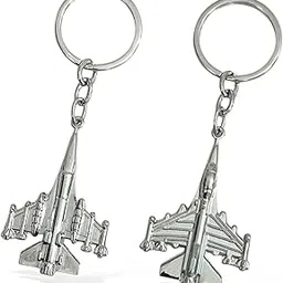 Keyring For Boys, India Aircraft And Indian Flag Keychain Set, Silver And Black Metal, Key-chain For Men Women, Keychain For Bike Car Backpack, Gift Keyring For Girls & Boys-image-77
