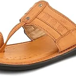 centrino Men's Slippers | Kolhapuri Style Chappals with Soft Cushioned Footbed | Comfortable & Durable | Traditional Yet Stylish Footwear for Men (9545)-picture-10