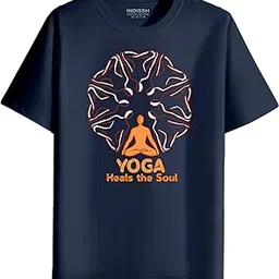 indissh Women's Regular Fit Half-Sleeves YOGA17 Themed Garphic Printed Tshirt|Regular Wear T-Shirt for Women's| Pack of 1 T-Shirt|-picture-10