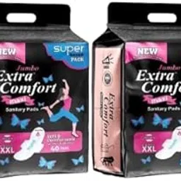 Extra Comfort Sanitary Pads, XXXL Size, Jumbo Pack, 80 Pads, Day And Night Use Pad-14 (Pack of 7)-picture-10