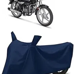 DRAXIFY Waterproof Bike Cover for Hero Splendor Plus | Heavy Duty All Weather Protection from Rain, Dust, UV Rays & Scratches with Mirror Pockets & Buckle Belt | Splendor Plus Bike Cover-image-28
