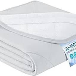 Kumori High Cooling Sensation Bed Pad, Cool to the Touch, Cooling, Cooling, Bed Pad, For Summer, Breathable, Moisture Wicking, Washable, Super Cool Bedding Pad (Queen, 63.0 x 78.7 inches (160 x 200-picture-12