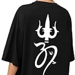 chkokko Oversized Round Neck Drop Shoulder Printed Polyester Half Sleeves T-Shirt for Women-picture-39