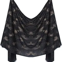 boxo Woollen Shawl| Stole with Swarovski Stone Work for Women and Girls for Party and Wedding-picture-10