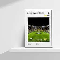 SINCE 7 STORE Borussia Dortmund Stadium Framed Poster (8x12 Inches) for Room Decor/Gifting/Football Fans-picture-31