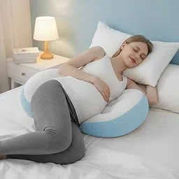 StarAndDaisy Maternity Pillow/Dual Pregnancy Wedge Pillows for Back & Belly Support/Adjustable Butterfly Design/Travel-Friendly Pregnancy Pillow/Hypoallergenic Organic Cotton Cover.-picture-47