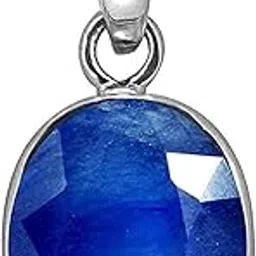 vkg gems 9.25 Ratti 8.45 Carat Blue Sapphire Stone Best Precious Unheated & Untreated Panchdhatu Neelam Gemstone Pendant Locket for Men and Women's(Lab-Tested)-picture-26
