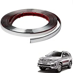 Kozdiko Car Side Window Chrome Beading Roll 14MM 20 Mtr Universal for All Cars-image-3