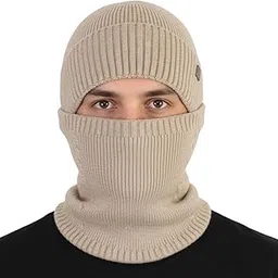 bonjour Men Winter Balaclava | Warm Full Face Cover for Cold Weather | Winter Wear for Men | Thermal Winter Cap | Breathable, Lightweight & Windproof Winter Cap | Neck Warmer-picture-13