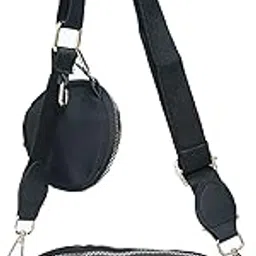 Donicy Women's Stylish Parachute Camera Design Sling Bag, Black-picture-18