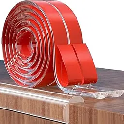 Drofail Flexible Inside &Outside Corner Trim Moulding,Corner Guards & Caulk Strip, Apply in Table Edge Door Frame Baseboard for Protection and Decoration (Transparent, 3 Meter)-picture-10