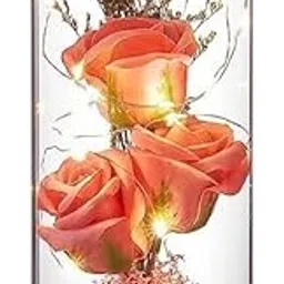 Smitex Preserved Rose Flower Gift, Light Up Rose in Glass Dome, Eternal Forever Rose Flower, Grandma, Mother’s Day, Valentine’s Day, Anniversary, Birthday, Christmas Decorations-image-18