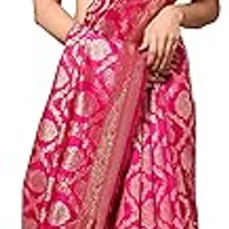 sidhidata Women's Kanchipuram Silk Saree With Blouse Piece image 1