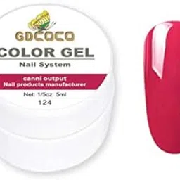 GDCOCO 5ml nail UV Gel soak off UV LED Nail Art Pure Color Gel paint color UV gel polish (GD-CG-5ml-124)-image-81