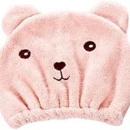 STYLEHEAVEN 2xShower Towels Cap Cartoon Long Hair Dry Hair Cap for Bathroom Hotel Traveling Pink-picture-22