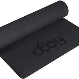 Floga BALANCE PRO Eco-Friendly 6mm TPE Yoga Mat - Non-Slip Lightweight and Stylish Exercise mat for Home Workouts, Gym, Pilates and Outdoor Workouts for Men & Women, Black Yoga Mat-image-81