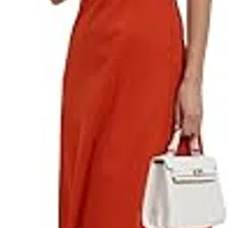 Women Casual Dress | A-Line Maxi Fit Sleeveless Round Neck Solid Design | 100% Cotton Slub Fabric with Pockets & Keyhole Back for Everyday Comfort-image-12