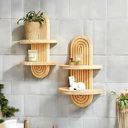 Pine Shelf | Modern Wall-Mounted Wooden Decor Rack-image-38