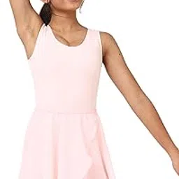 IKAANYA Girls Ballet Combo - Tank Leotard or Bodysuit and Elastic Band Skirt - Ideal for Ballet, Dance, Gymnastics, and Performance (Ages 3-15)-picture-10