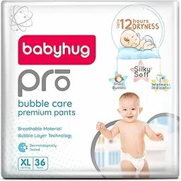 Babyhug Pro Bubble Care Premium Pant Style Diaper Extra Large (XL) Size - 36 Pieces - New & Improved Superior Fit-picture-16