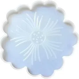R H LIFESTYLE Small Silicone Flower Coaster Mold (Ambos Flower Coaster Mould 1 PCS, 12 X 12 cm) SM3538 image 1