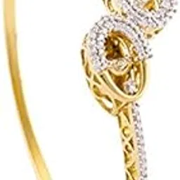 khanna jewellers 18k White Gold and Diamond Bangle-picture-22
