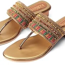 indifeet sandals for women, ladies latest heels, women's stylish heel, woman best party sandal, fancy ethnic wedding footwear, best traditional fashion chappal-picture-46