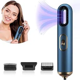 Drumstone Pro 𝟏𝟓 𝐘𝐄𝐀𝐑𝐒 𝐖𝐀𝐑𝐑𝐀𝐍𝐓𝐘 Hair Dryers 3 in 1 Handy Hairdryer Strong Airflow Mini Portable Travel Dryer Gears with Straightening Comb for Home-image-14