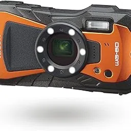 Ricoh WG-80 Orange Waterproof Digital Camera Shockproof Freezeproof Crushproof (International Version) image 1