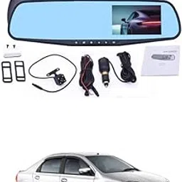 Universal for Car Full HD 1080P Car Dvr Dash Camera 4.3 Inch Rearview Mirror Video Recorder Dual Lens 24H Parking Monitior Support Rear Cam Comfortable with Eti-os-picture-53