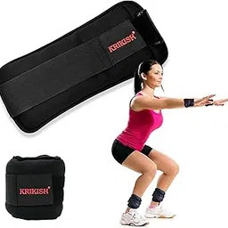 Krikish Premium Iron-Filled Wrist & Ankle Weights,0.5 Kg, 1 Pc – Adjustable Fitness Cuffs for Strength Training, Walking, Running & Rehab – Compact Design, Secure Fit-picture-58