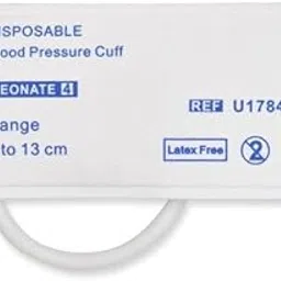 ALEXERA Vein finder Disposable Nibp Cuff Neonatal Single Tube Size 4 White (07 To 13CM)-picture-11