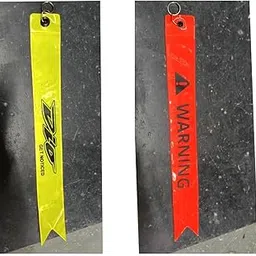 G.O.T Safety Tag/Warning Tag Fluorescent Reflector In Night Glow Like Led Light Fashion Modification Hanging Tie Ribbon Twin For Car & Bike-image-2