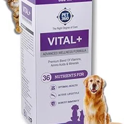 PET360 Vital+ Advanced Wellness Formula for Dogs & Cats | Multivitamin Syrup for Healthy Skin, Joints & Boosted Immunity | Nutritional Supplement with Vitamins & Minerals for Enhanced Growth - 500 ml-picture-26