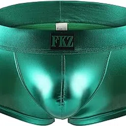swbreety Men Shiny Liquid Metallic Underwear Bikini Swimsuit Boxer Brief Trunks-picture-48