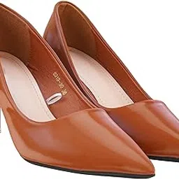 lovax footwear Women's Brown Pumps-picture-20