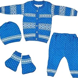 little panda Baby Sweater, Pant, Cap & Socks Sweater Set for New Born-picture-36