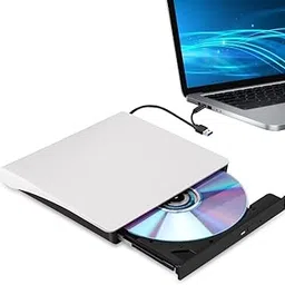 MICROWARE External DVD Drive, USB 3.0 Type-C CD Burner Portable CD DVD +/-RW Optical Drive Slim CD DVD ROM Rewriter CD/DVD Player Writer Reader for Laptop Desktop MacBook PC Windows Linux Mac OS-image-80