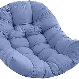 LR Decor E-Shop Egg Chair Replacement Cushion Soft Swing Chair Cushion Pad for Balcony Patio Gray Blue-picture-30
