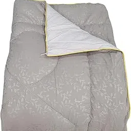 Mild Winter Comforter for Single Bed - Reversible, Light Weight and Anti- Allergic - 200 GSM, 1.7 Kg - Size: 150 * 230 CMS (Silver Grey)-picture-21