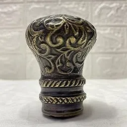 TVK Brass Engraved Designer Knob Handle for Wooden Walking Stick Canes Only Handle Handmade Brass Handle Gift-image-81