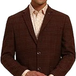 cantabil Men's Checkered Winter Wear Smart Fit Blazer (P_MBZF00151)-picture-25
