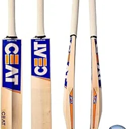 AARAV Cricket Bat Kashmir Willow and White Leather Ball and Bat Cover | Professional bat | Leather bat | Premium bat-picture-27