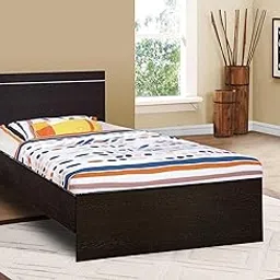 DELITE KOM | 1 Year Warranty | Single Bed, Jazz Engineered Wood Wooden Bed (77x36.75 Inches) | Installation Included | Color - Flowery Wenge | Good for Bedroom-image-50