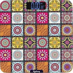 Lifelong Mystical LLWS63 Weighing Scale (Indian Cultural Series - Rajasthan Urban)|Digital Weight Machine for Body Weight|Thick Tempered Glass with LCD Display|Bathroom Weighing Scale (Multicolor)-picture-11