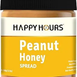 Happy Hours Classic Honey Peanut Spread | 340g Jar | Blend Of Roasted Peanuts And Natural Honey | Creamy Sweet Nutty Taste | Ideal For Spreading Dipping And Recipe Preparation-picture-44